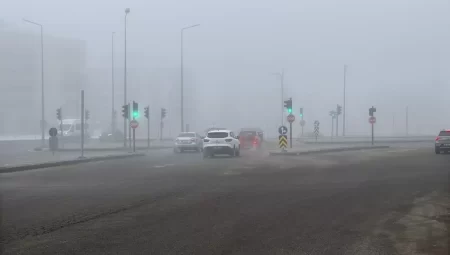 Sivas’ta Yoğun Sis Etkili Oldu